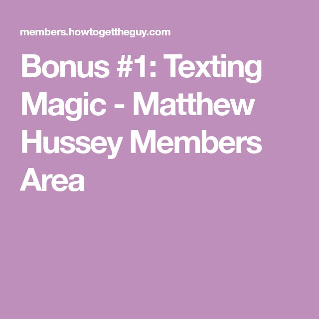 9 text messages matthew hussey